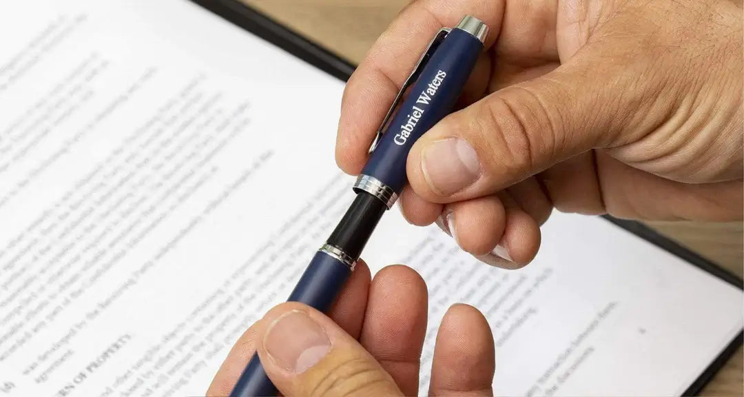 Parker IM rollerball pen cap off