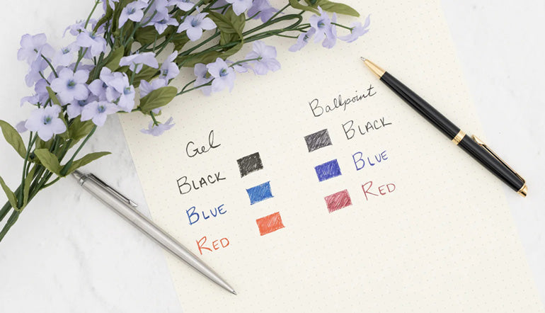 Gel Pen vs Ballpoint Pen