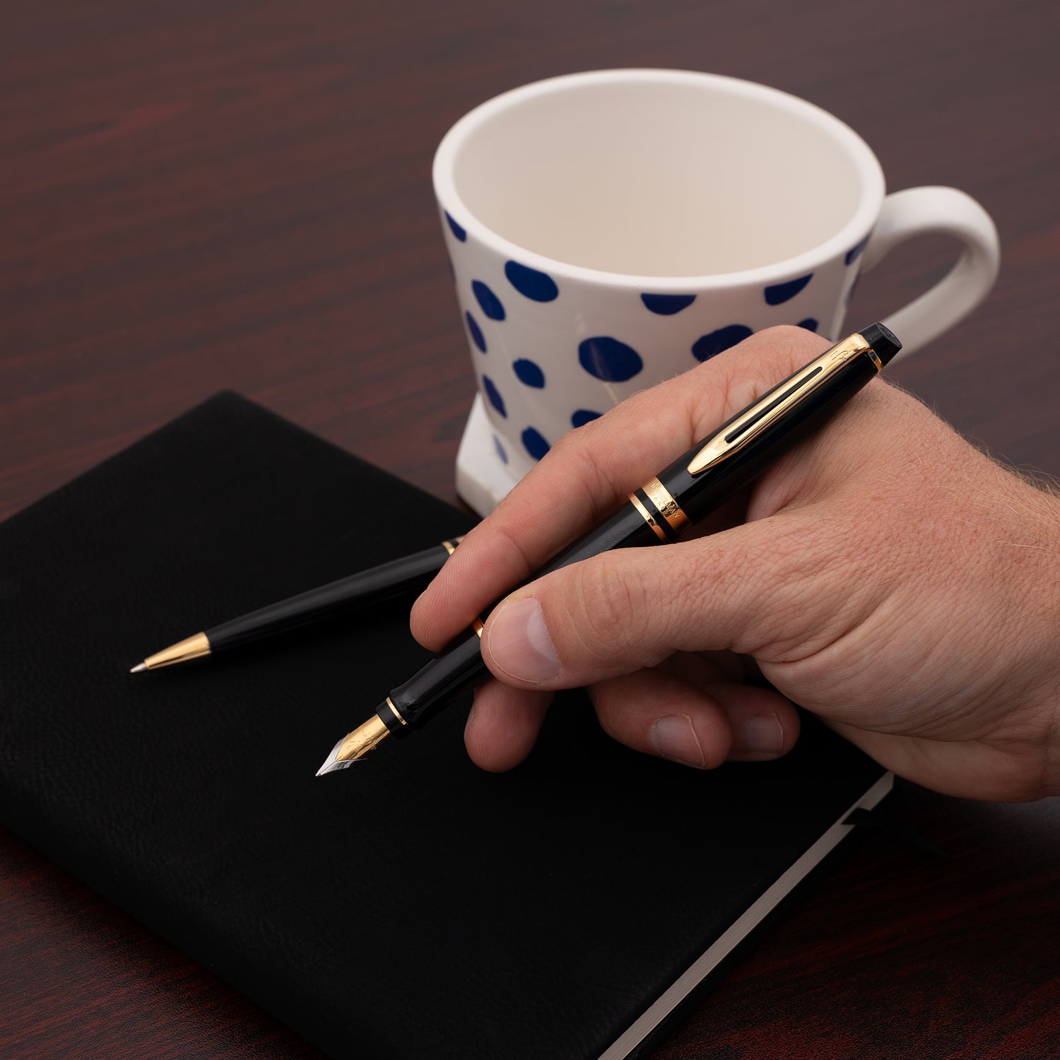 Waterman Expert Black Fountain and Ballpoint Pen Set