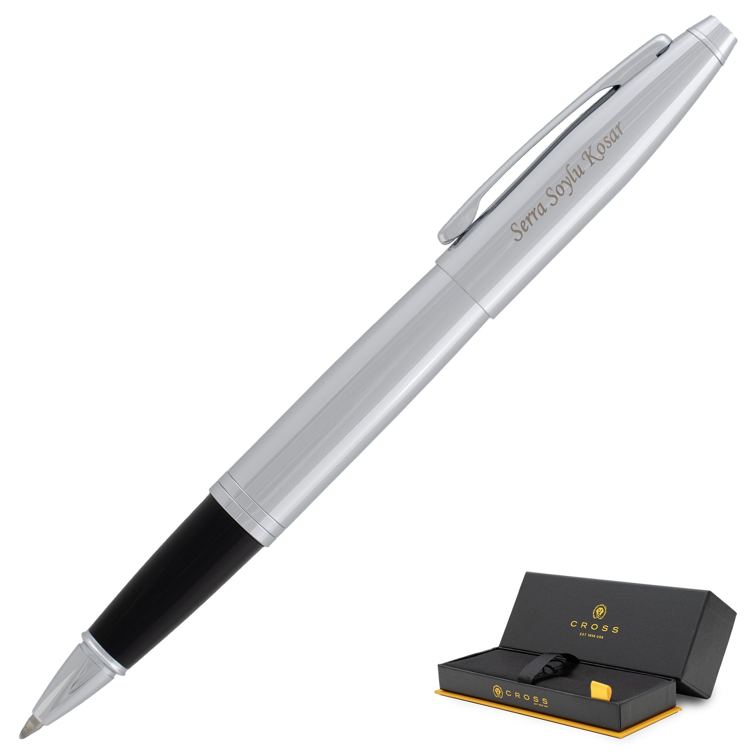 Cross Calais Rollerball Pen - Polished Chrome