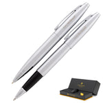 Cross Calais Ballpoint and Rollerball Set - Chrome