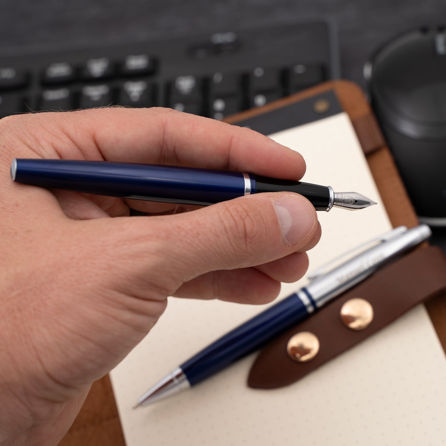 Cross Calais Ballpoint and Fountain Set - Blue