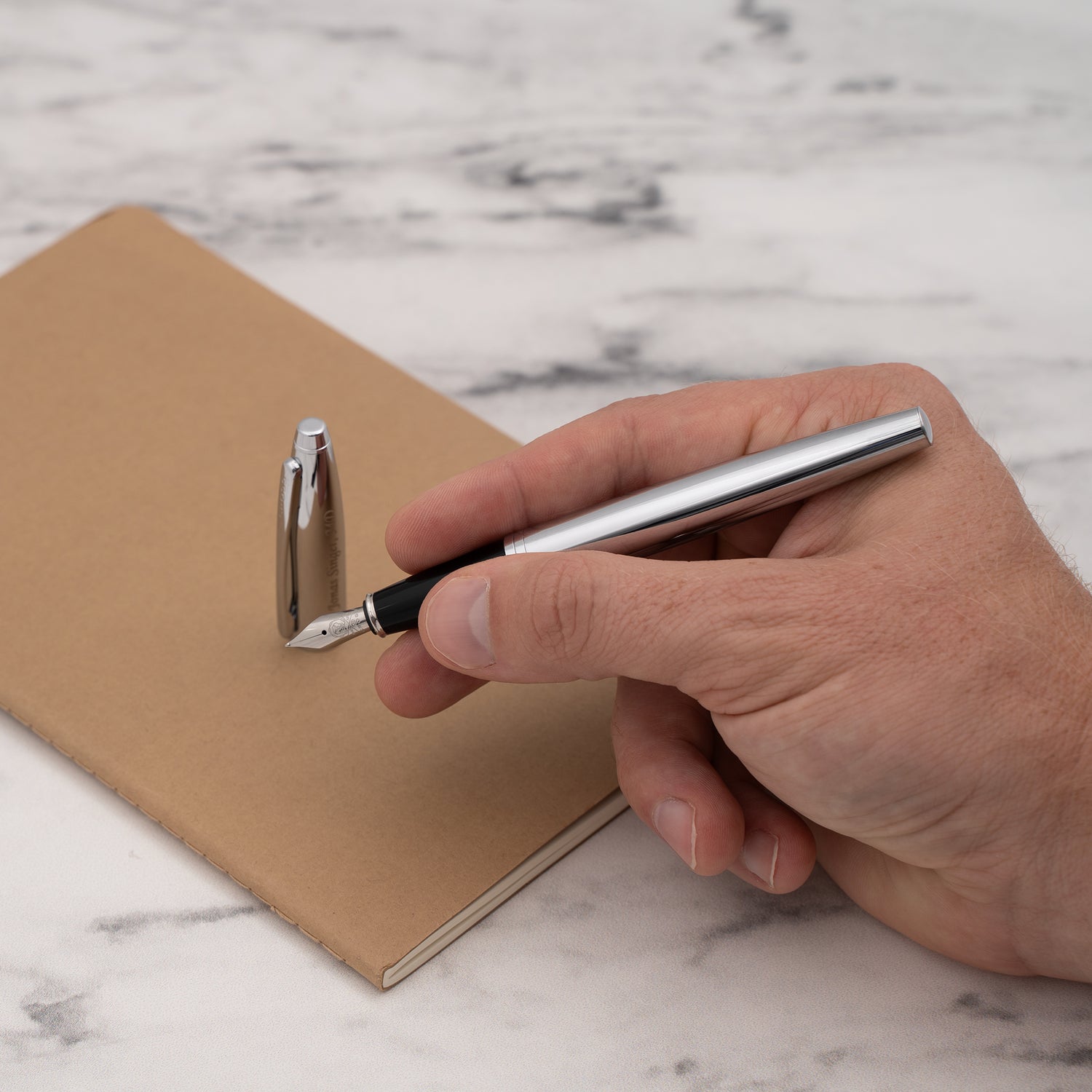 Cross Calais Fountain Pen - Polished Chrome
