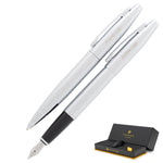 Cross Calais Ballpoint and Fountain Set - Polished Chrome