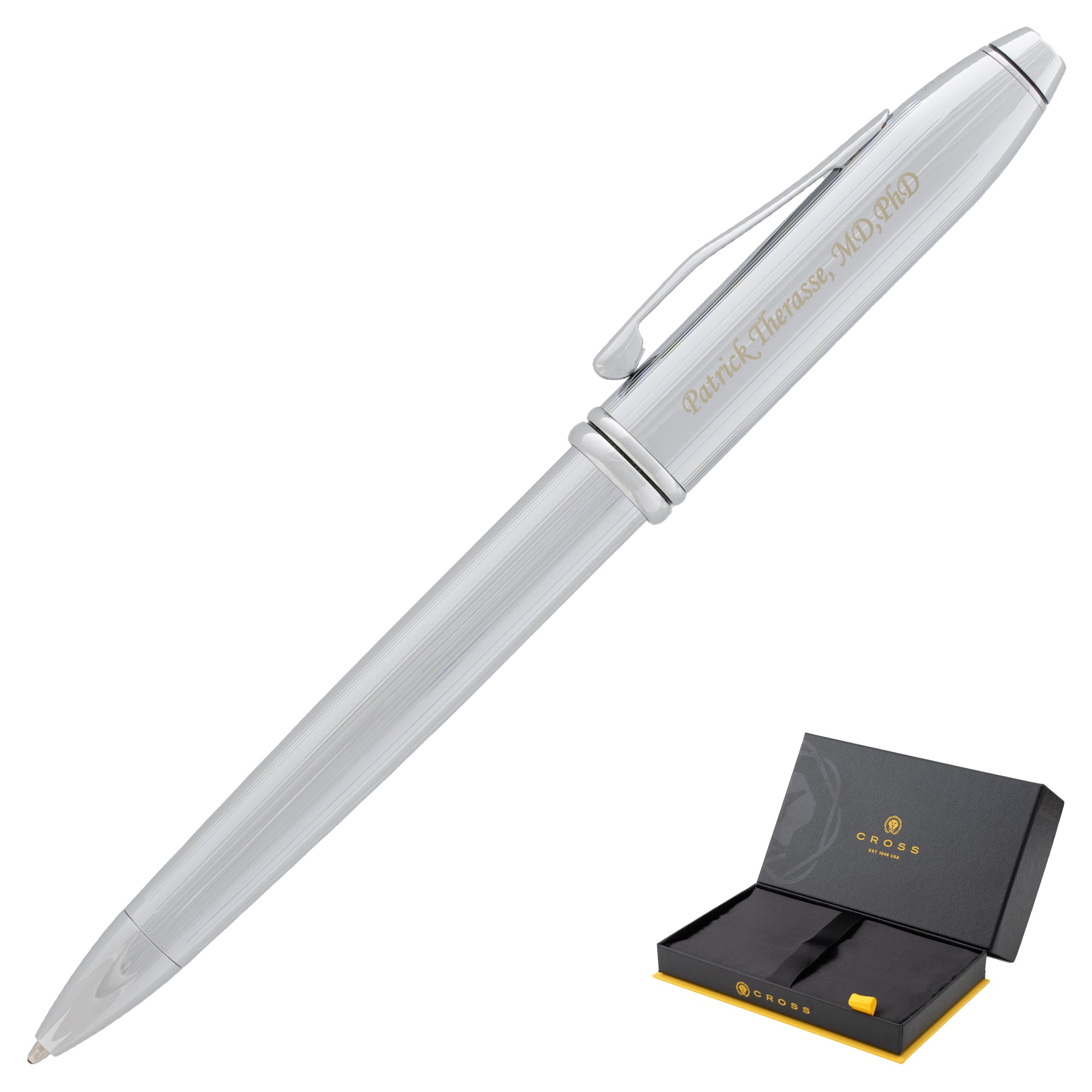 Cross Townsend Ballpoint Pen Chrome Personalized Gift Pen