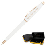 Cross Century II Pearlescent White Lacquer Ballpoint Pen