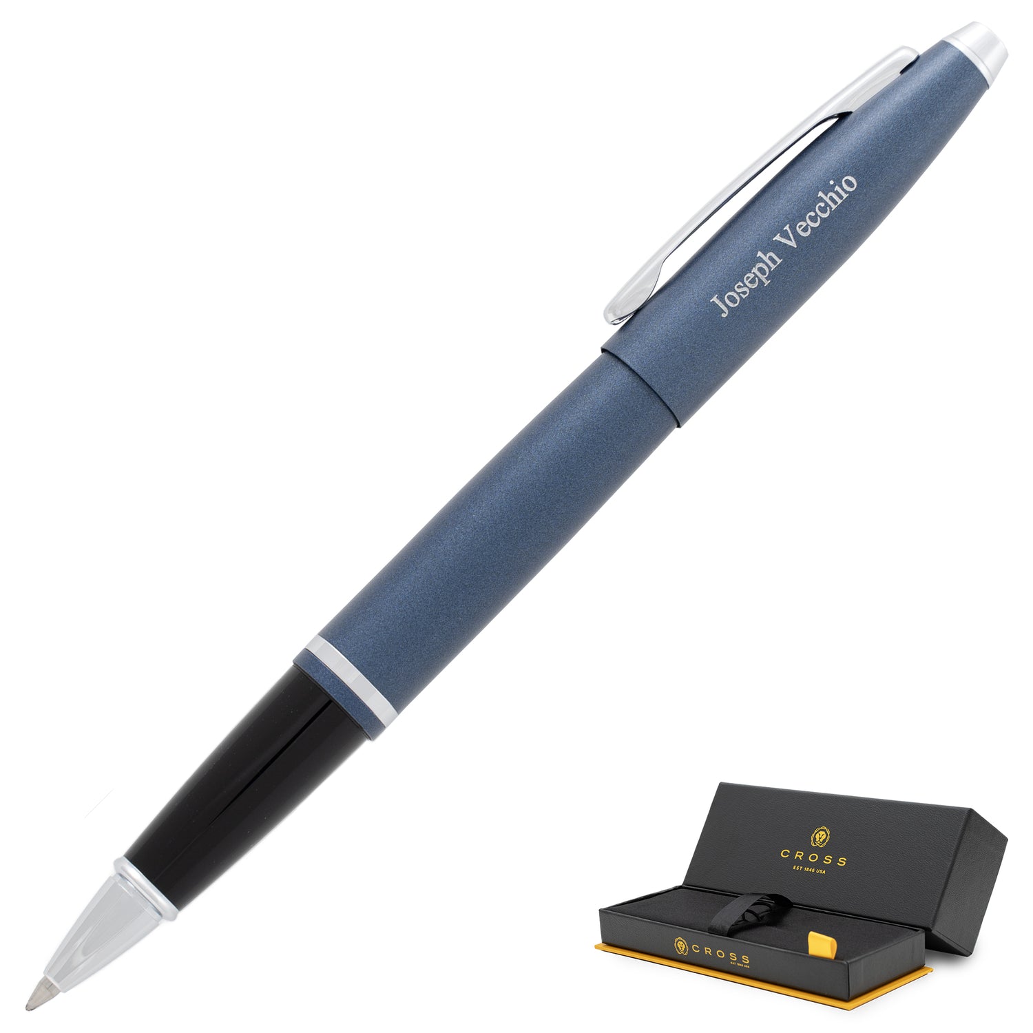 Cross Calais Rollerball Pen - Matte Metallic Midnight Blue