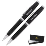 Cross Coventry Ballpoint Pen and Pencil Set Black Lacquer