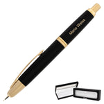 Pilot Vanishing Point Fountain Pen - Black Lacquer with Gold Trim