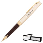 Pilot E95s Fountain Pen - Burgundy Lacquer with Ivory Trim