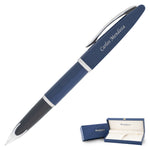 Waterman Carène Fountain Pen Medium Nib - Blue with Chrome Trim
