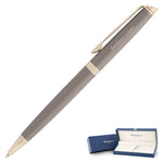 Waterman Hémisphère Ballpoint Pen - Metallic Grey with Gold Trim