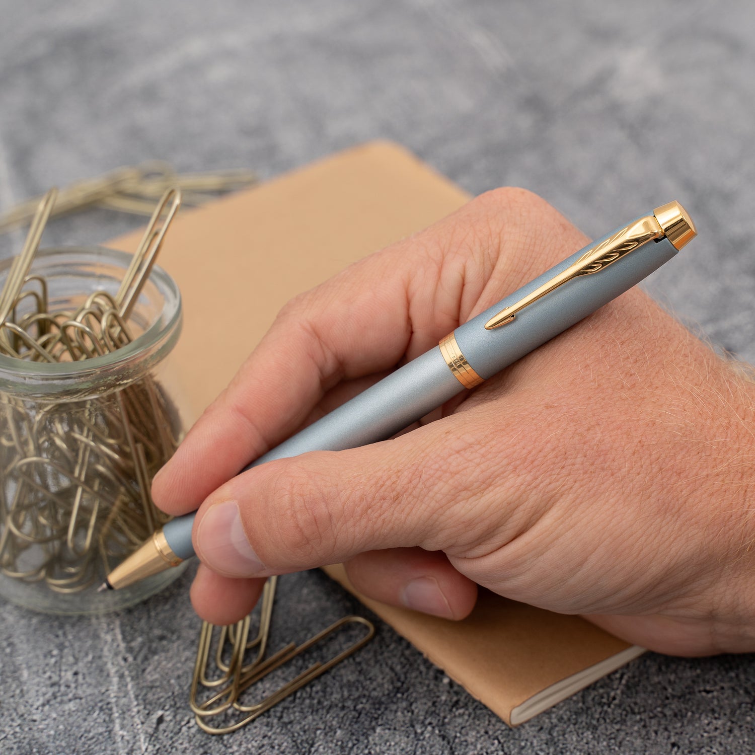 Parker IM Writing Rituals Rollerball Turquoise Green Gold Trim