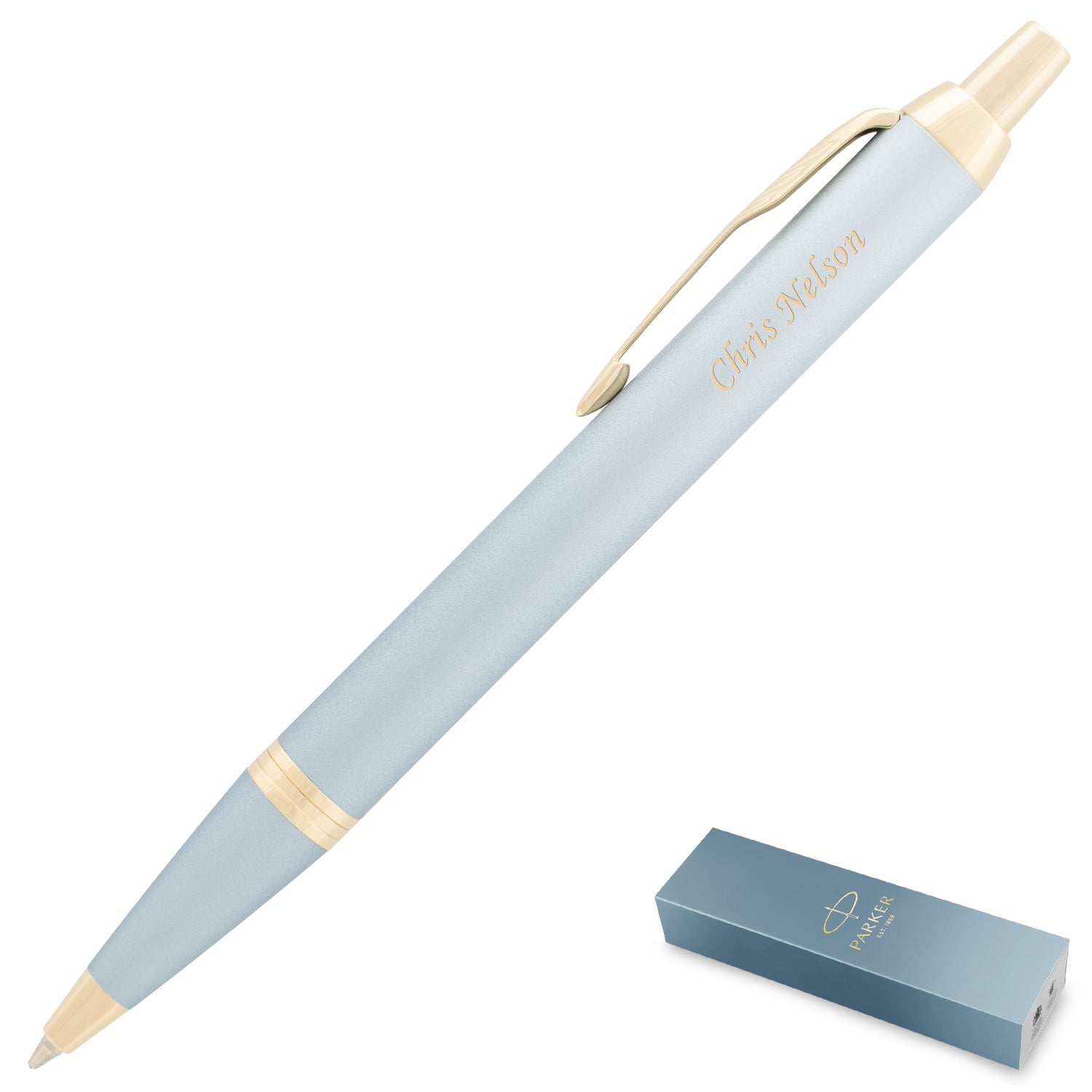 Parker IM Writing Rituals Ballpoint Turquoise Green Gold Trim