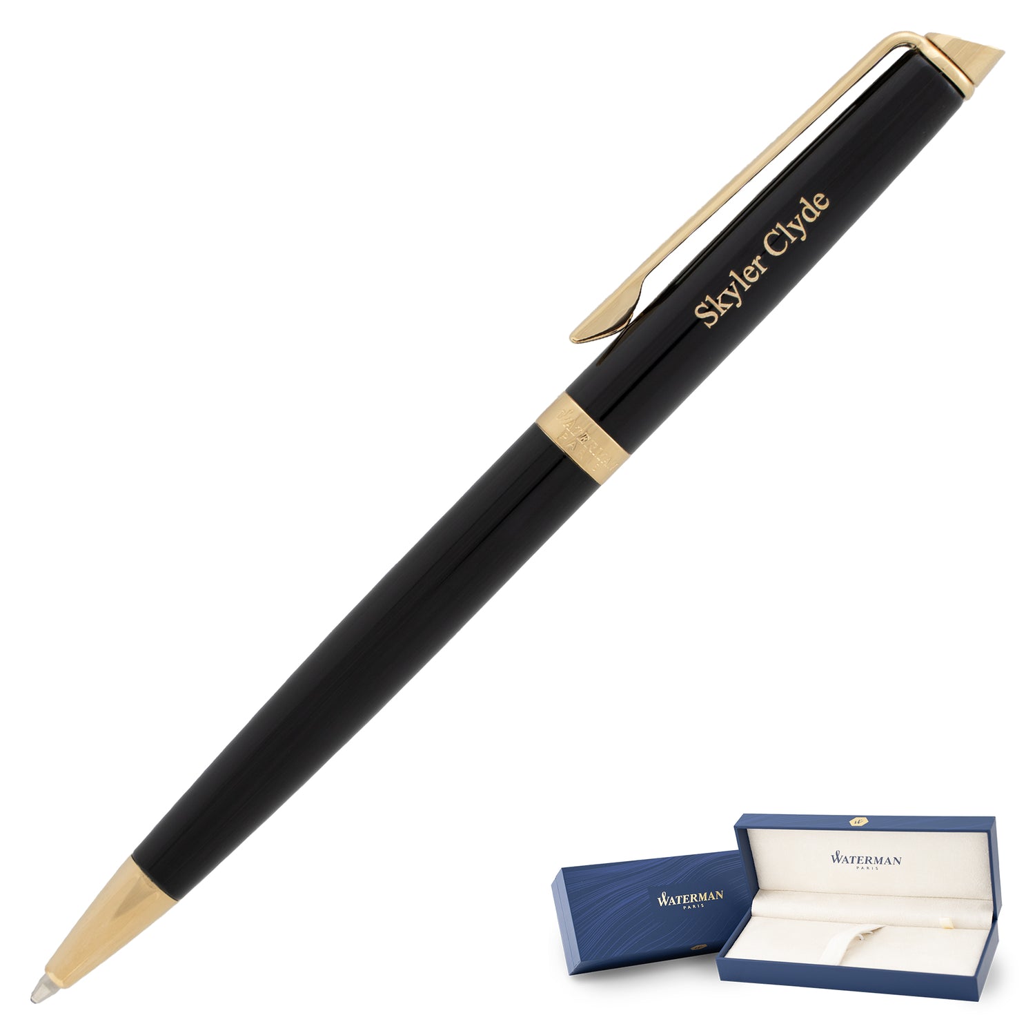 Waterman Hemisphere Ballpoint-Black with Gold Trim