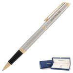 Waterman Hemisphere Stainless Gold Trim Rollerball Pen
