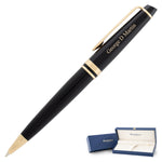 Waterman Expert Black Ballpoint Pen - Gold trim
