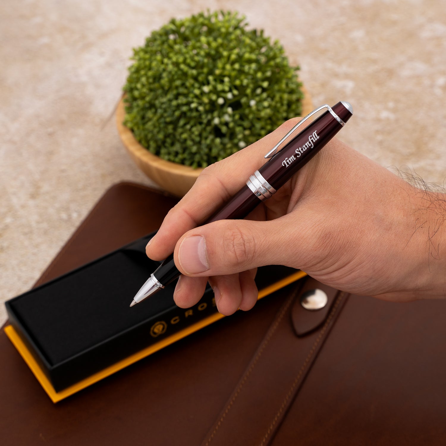 Cross Bailey Red Lacquer Selectip Rollerball Pen