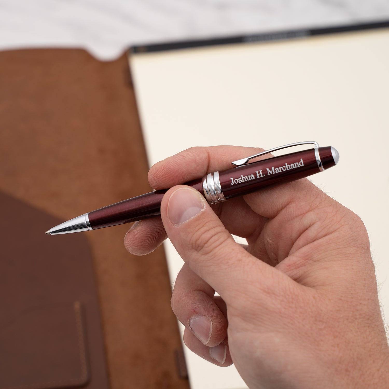 Cross Bailey Red Lacquer Ballpoint Pen