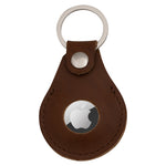 Leather AirTag Holder with Keychain