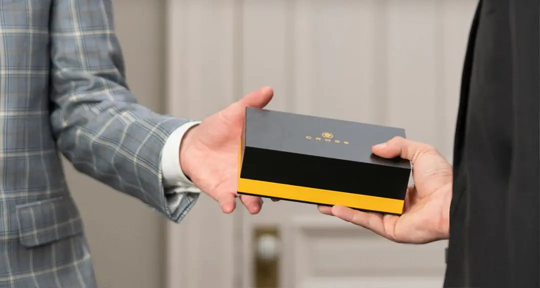 Business gift of a cross pen in box