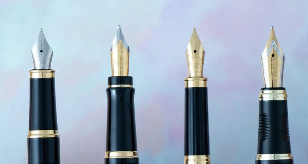 fountain pen with a white paper