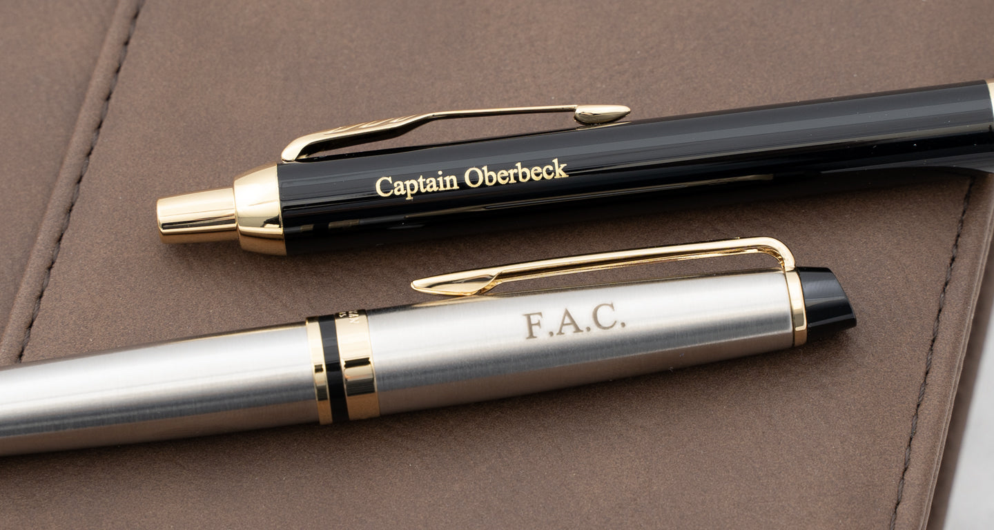 Parker IM Ballpoint Left Handed and Waterman Expert Stainless Ballpoint