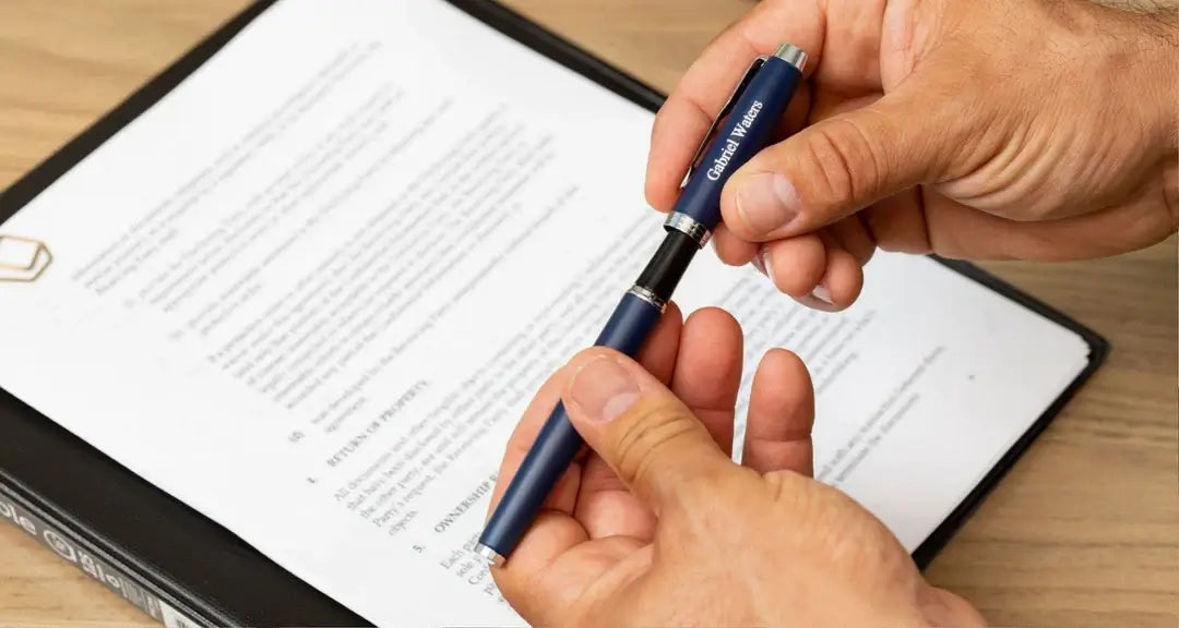Parker fountain pen IM being uncapped
