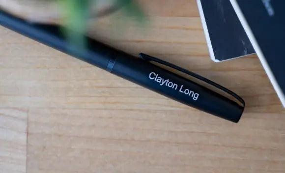 Richmond Matte black pen personalized pen