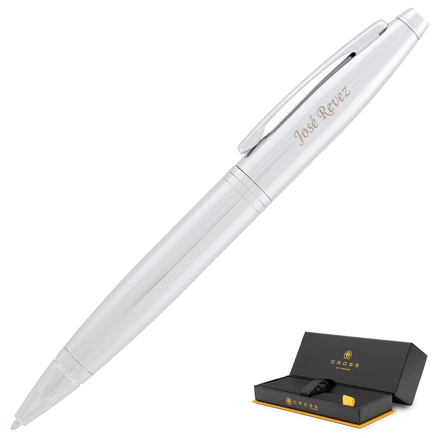 Cross Calais Ballpoint Pen- Lustrous Chrome