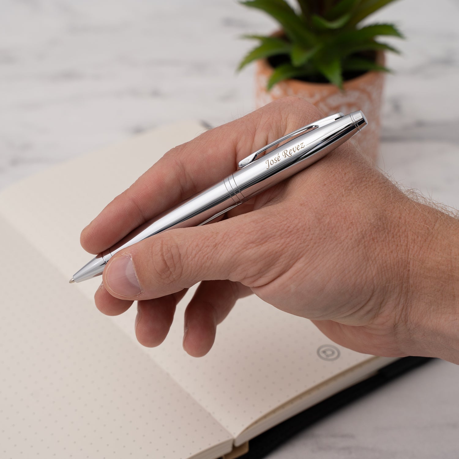 Cross Calais Ballpoint Pen- Lustrous Chrome