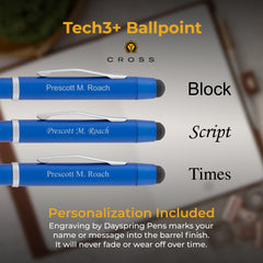 Cross Tech3+ Pen - Metallic Blue Cross Tech3+ Pen - Metallic Blue
