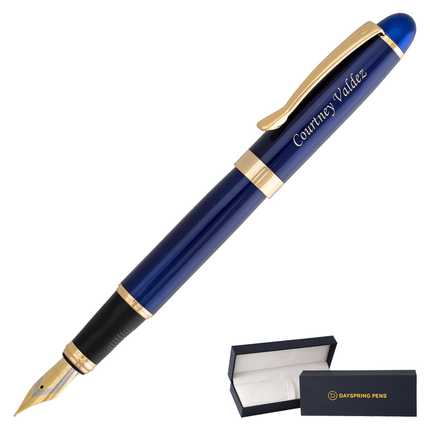Dayspring Pens Alexandria Fountain Pen - Blue