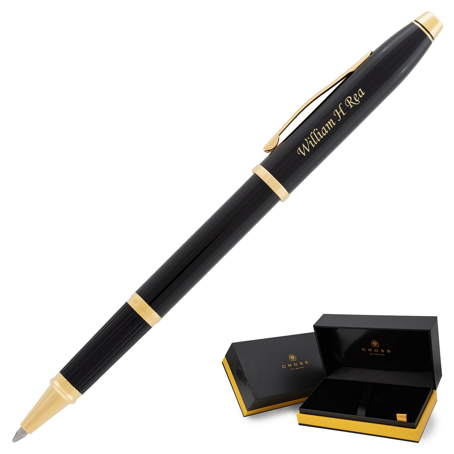 Cross Century II Rollerball Pen - Black Lacquer