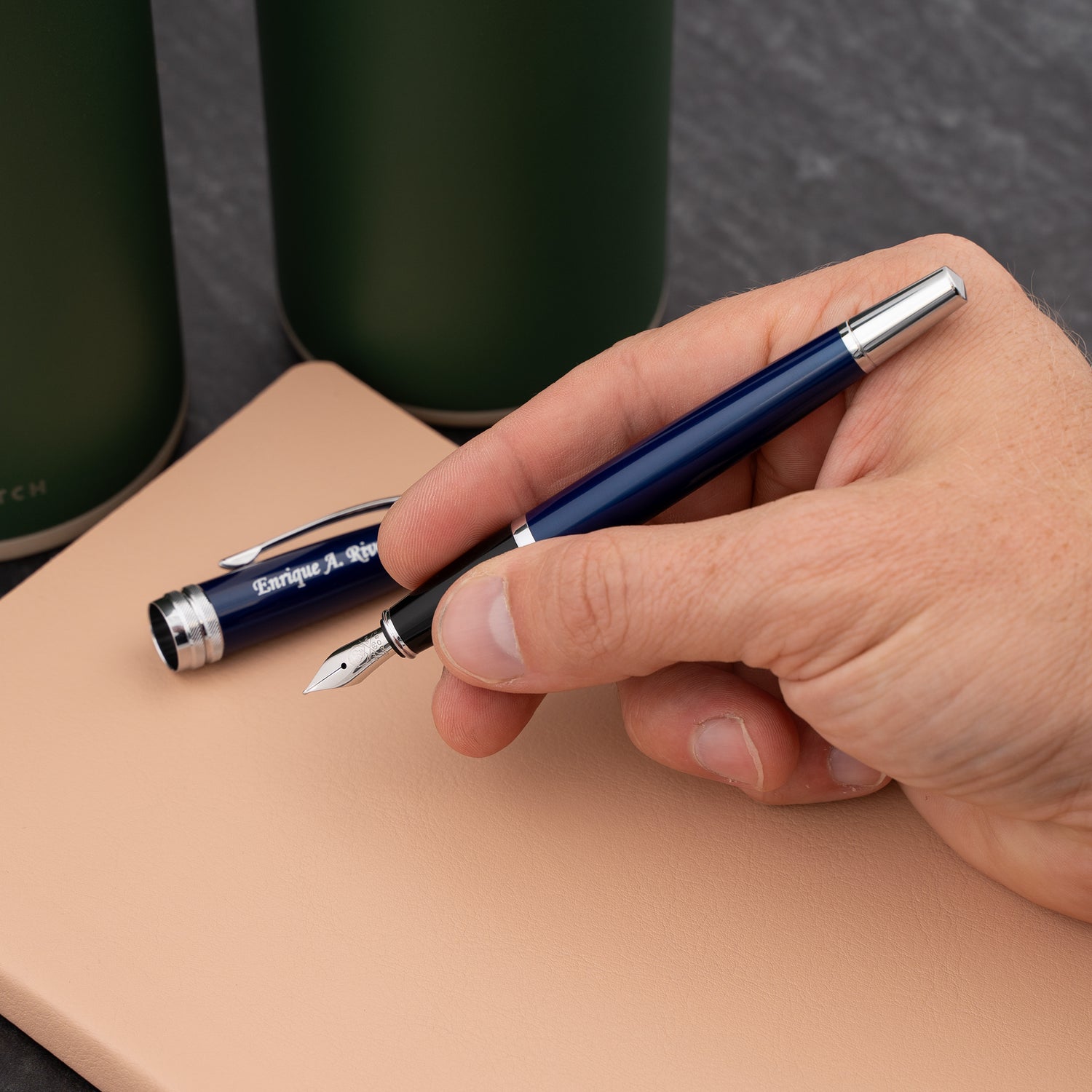 Cross Bailey Blue Lacquer Fountain Pen