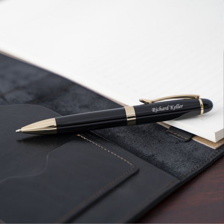 Dayspring Pens Alexandria Ballpoint Pen | Black | Engraved