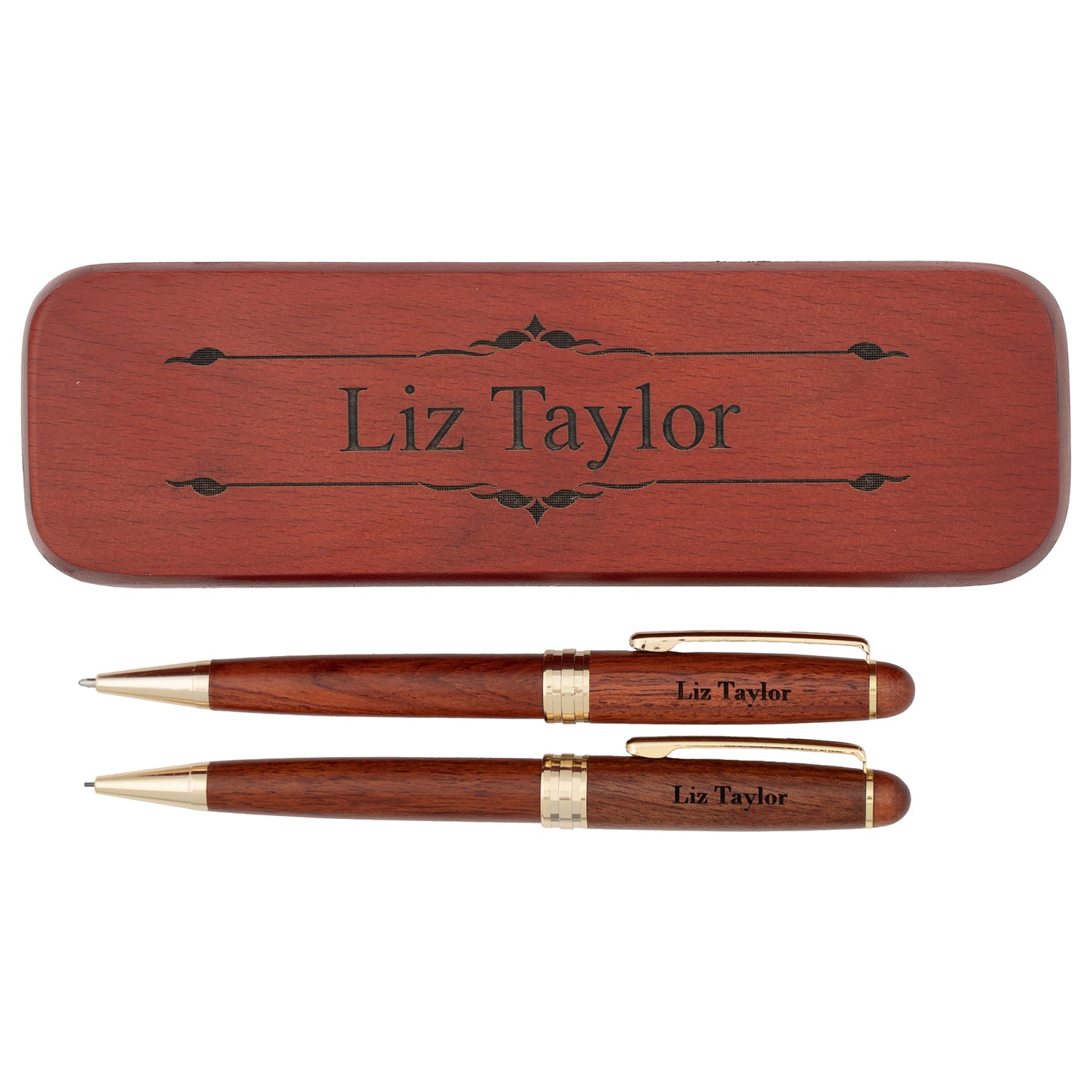 Dayspring Pens Deluxe Rosewood Pen & Pencil Set