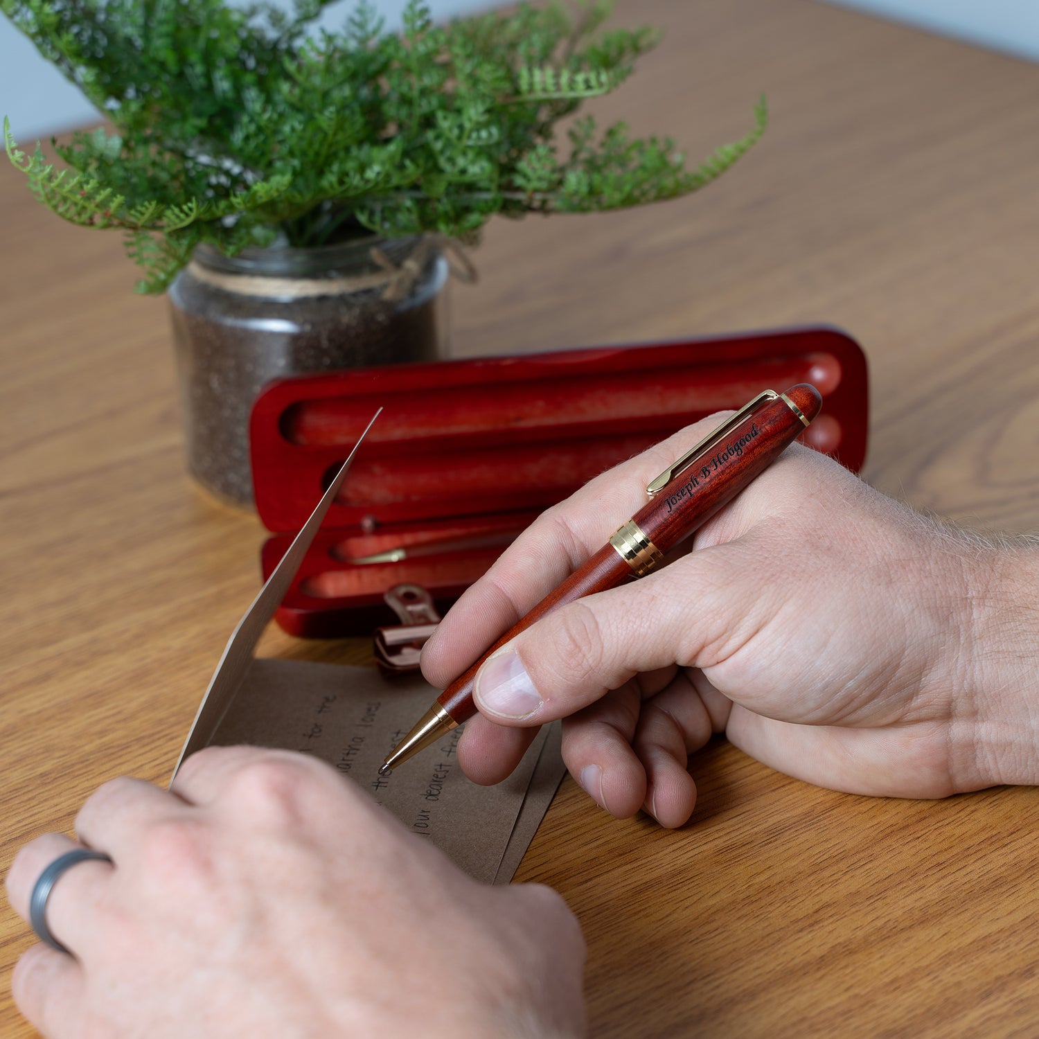Dayspring Pens Deluxe Rosewood Pen & Pencil Set