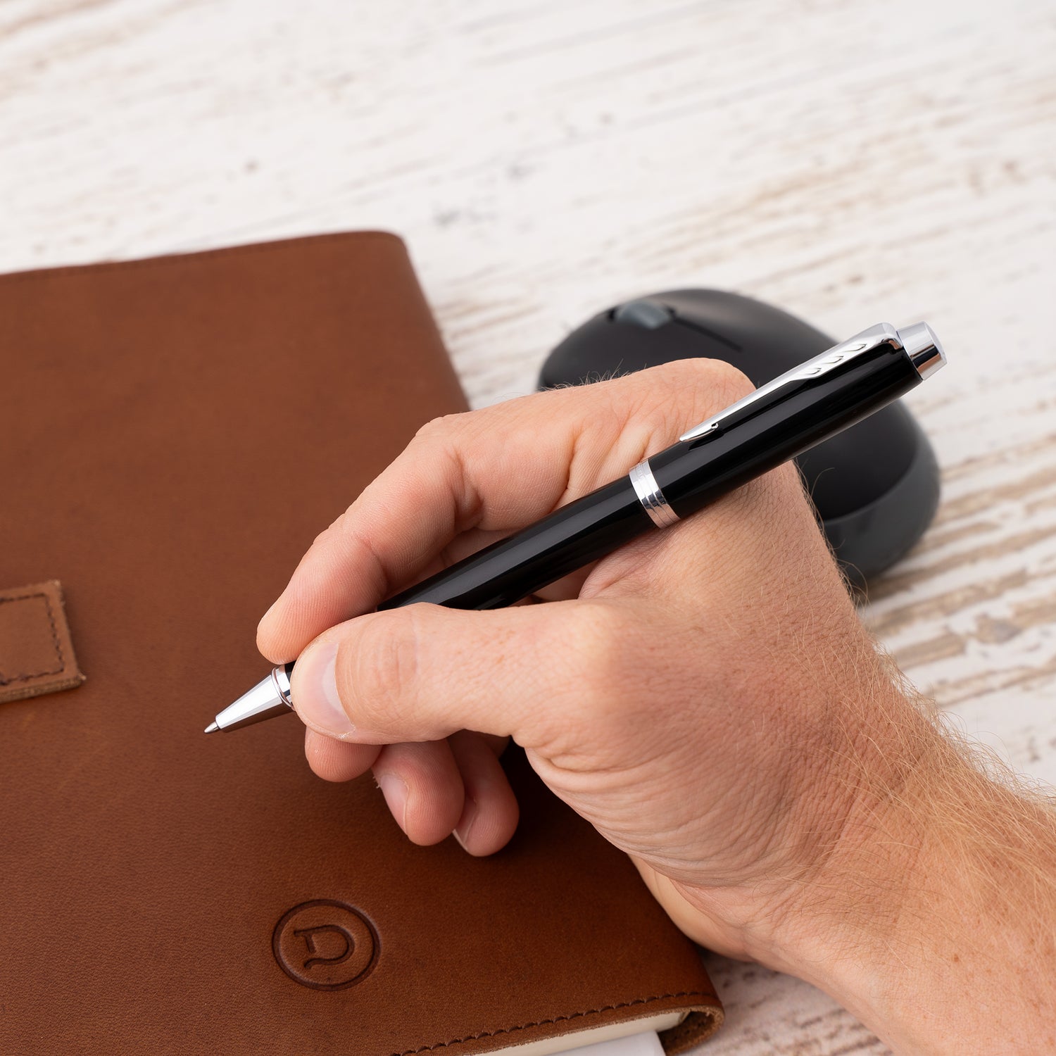 Parker IM Black Chrome Rollerball Pen