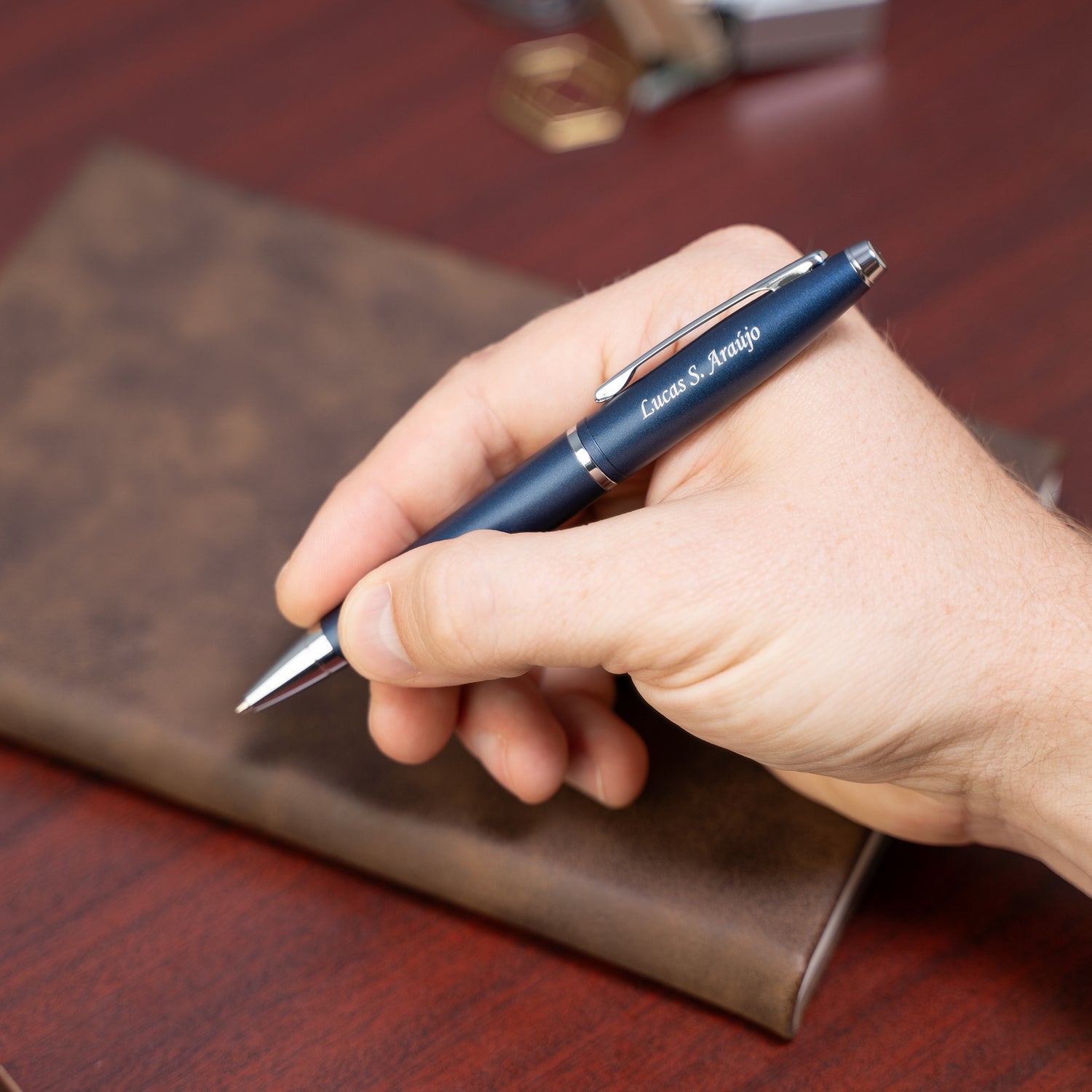 Cross Calais Ballpoint Pen - Matte Metallic Midnight Blue