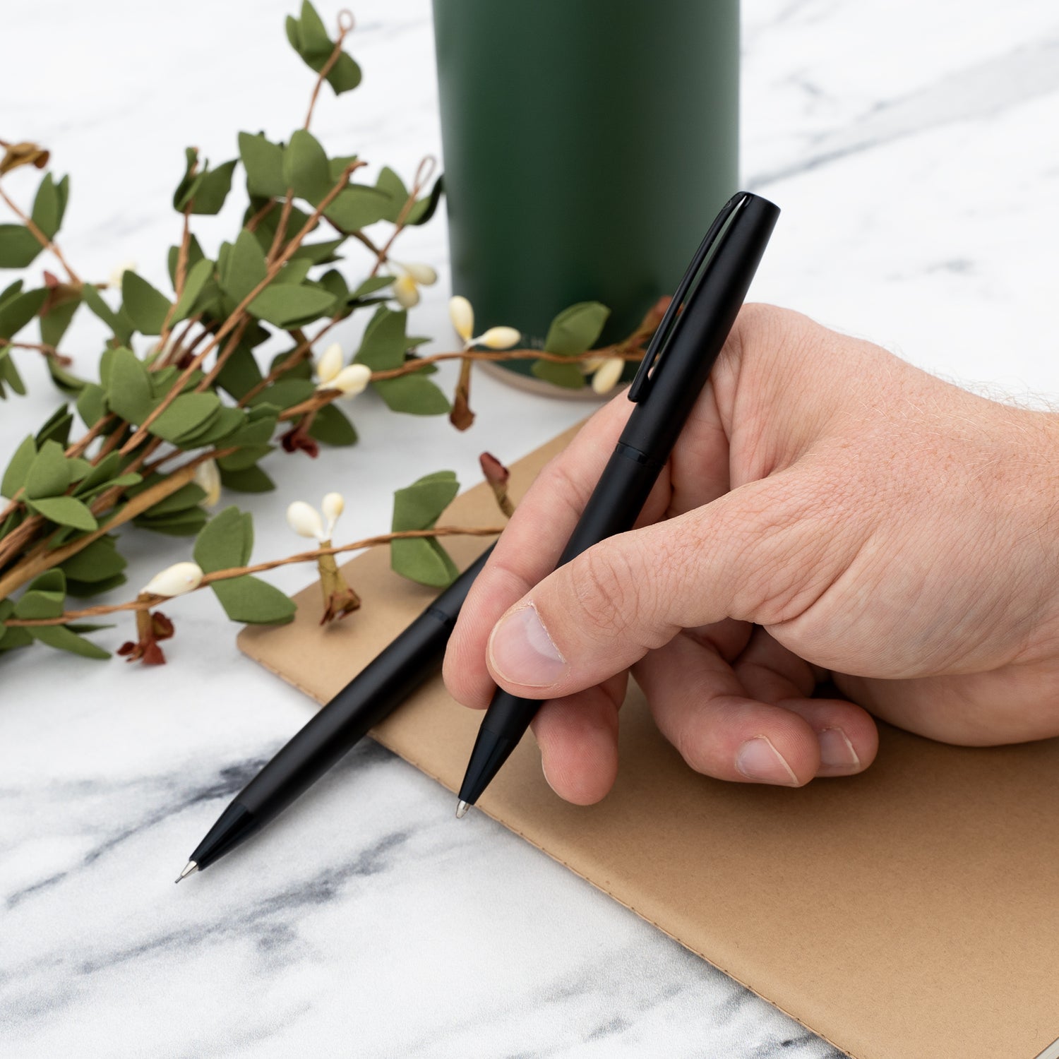 Dayspring Pens Richmond Matte Black Pen and Pencil Set