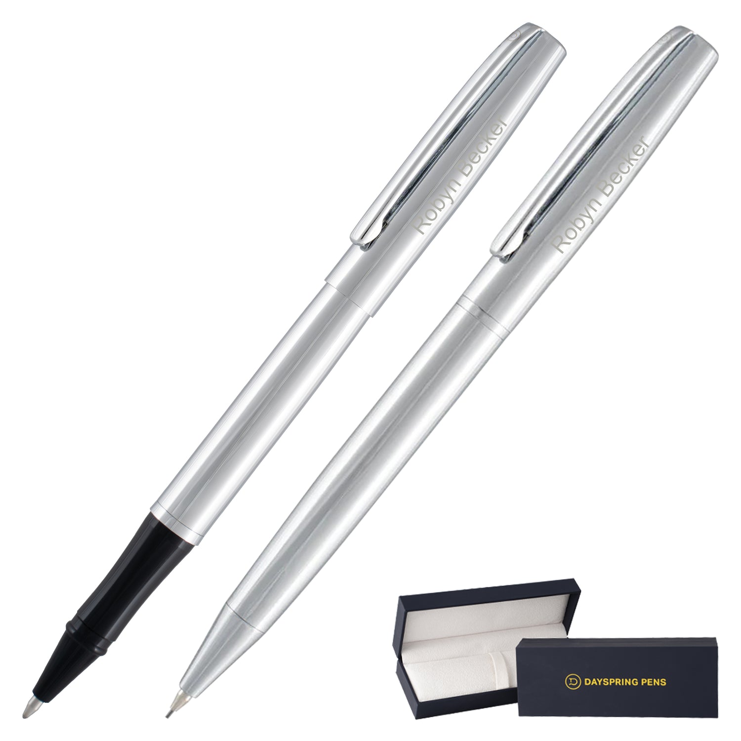 Dayspring Pens Richmond Chrome Rollerball and Pencil Set