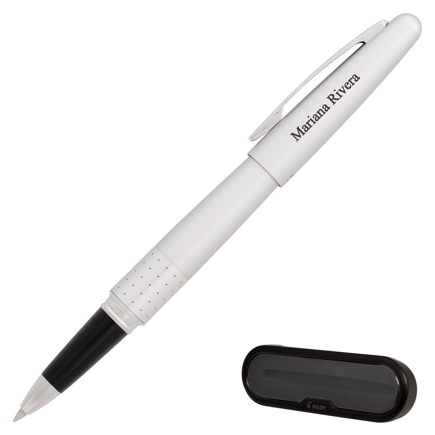 Pilot Metropolitan (MR) Rollerball Pen - Matte Silver Dots