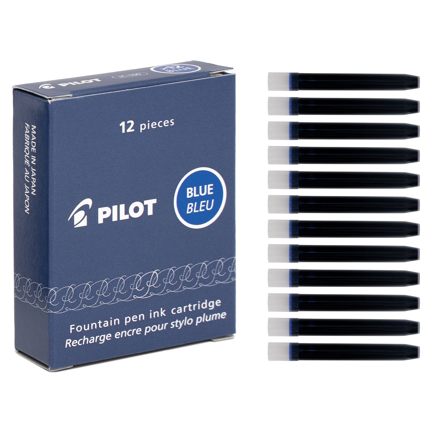 Pilot Fountain Pen Ink Cartridge Refill - 12 Pack