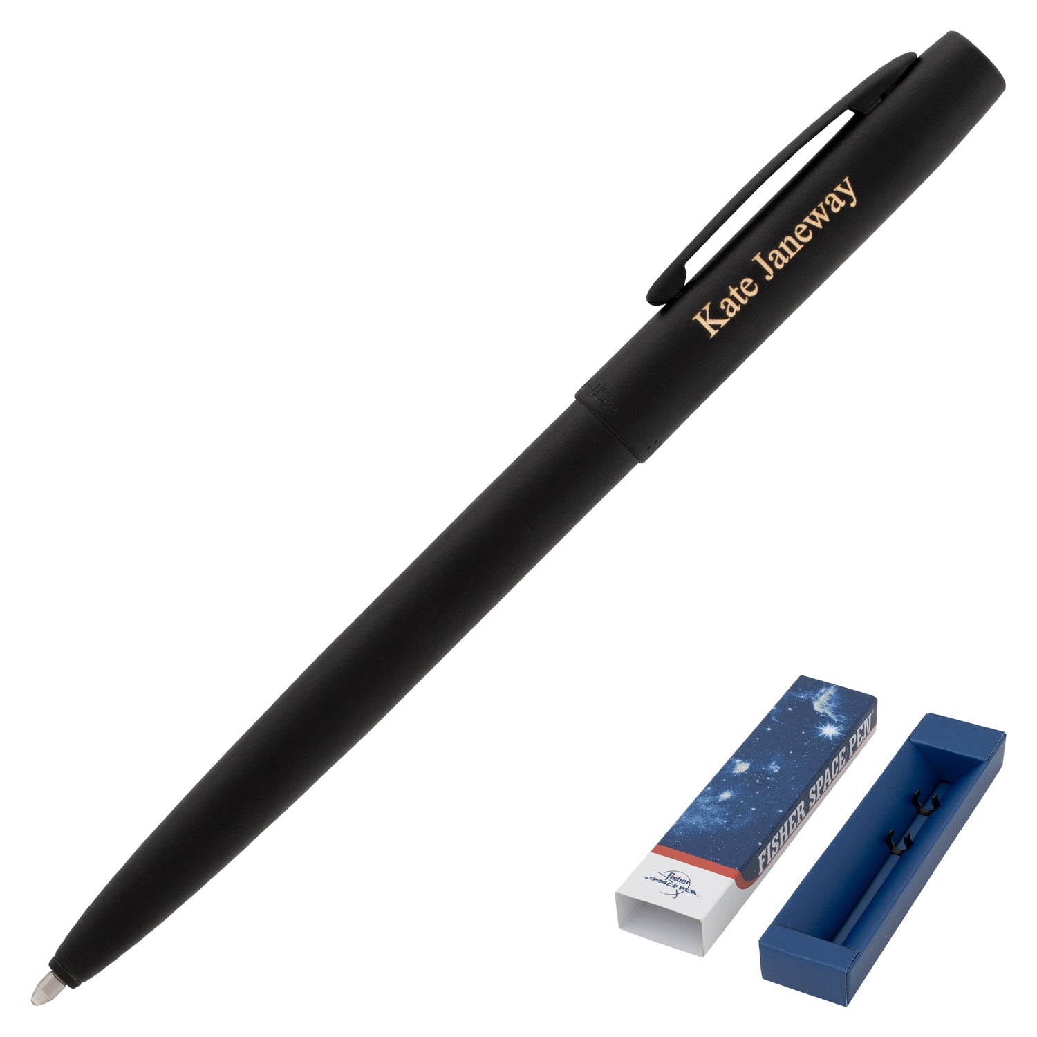 Fisher Non-Reflective Matte Black Cap-O-Matic Space Pen