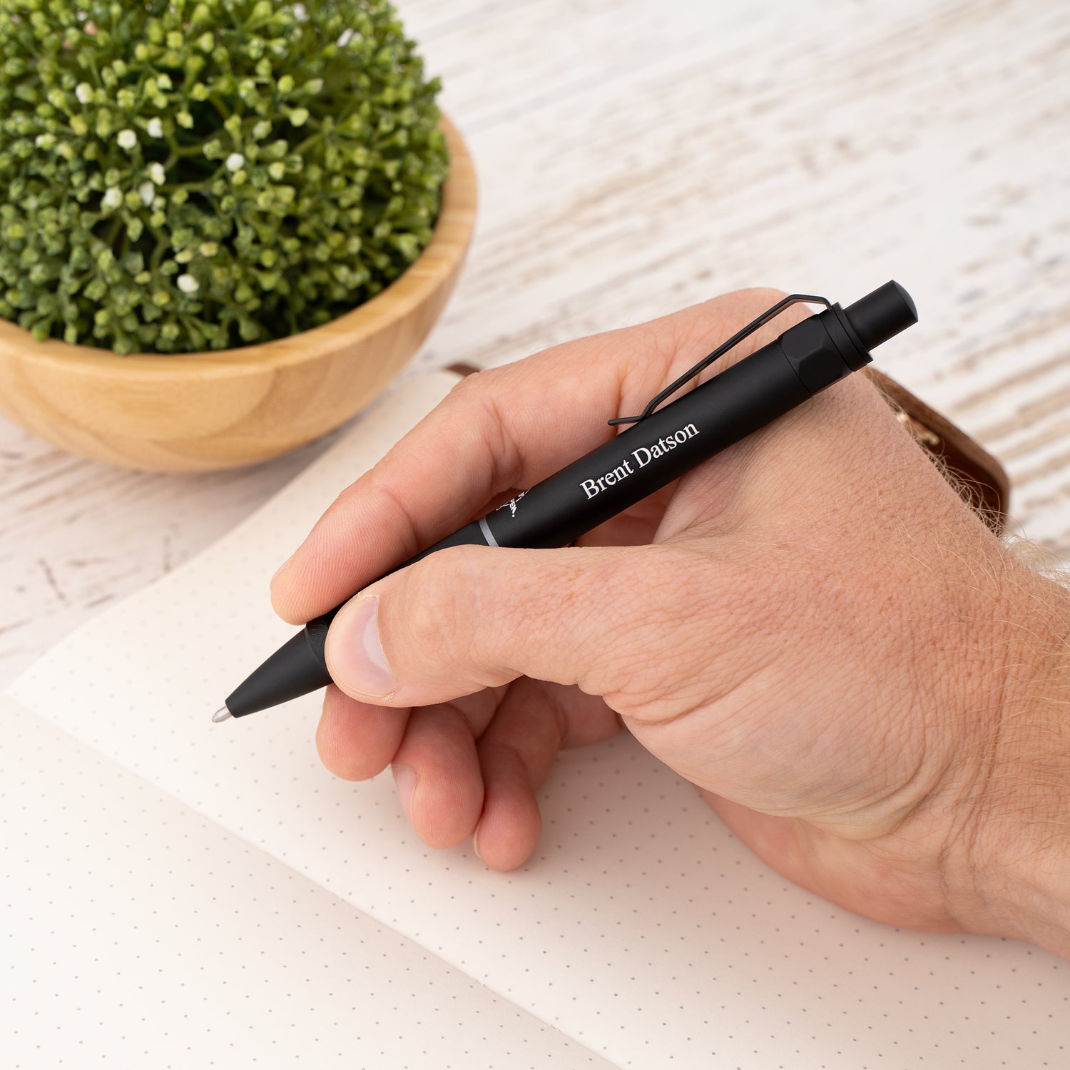 Fisher Clutch Black Anodized Aluminum Industrial Space Pen