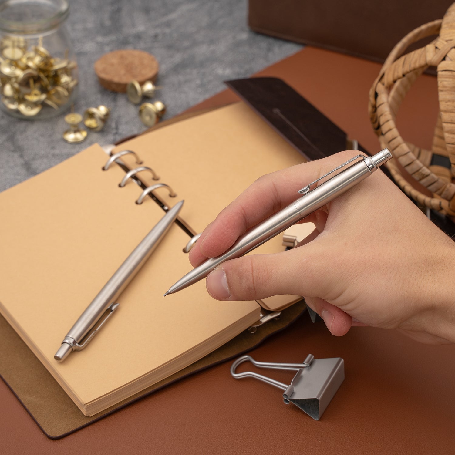 Parker Jotter Pen and Pencil Set - Stainless