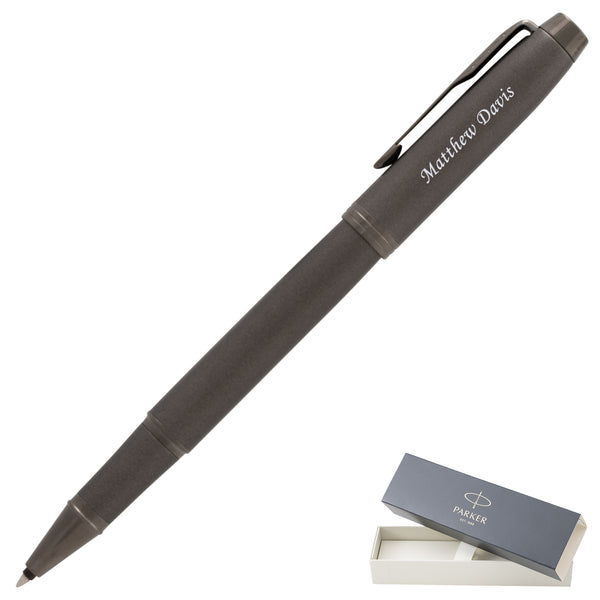 Parker IM Rollerball Pen | Monochrome Titanium | Engraved
