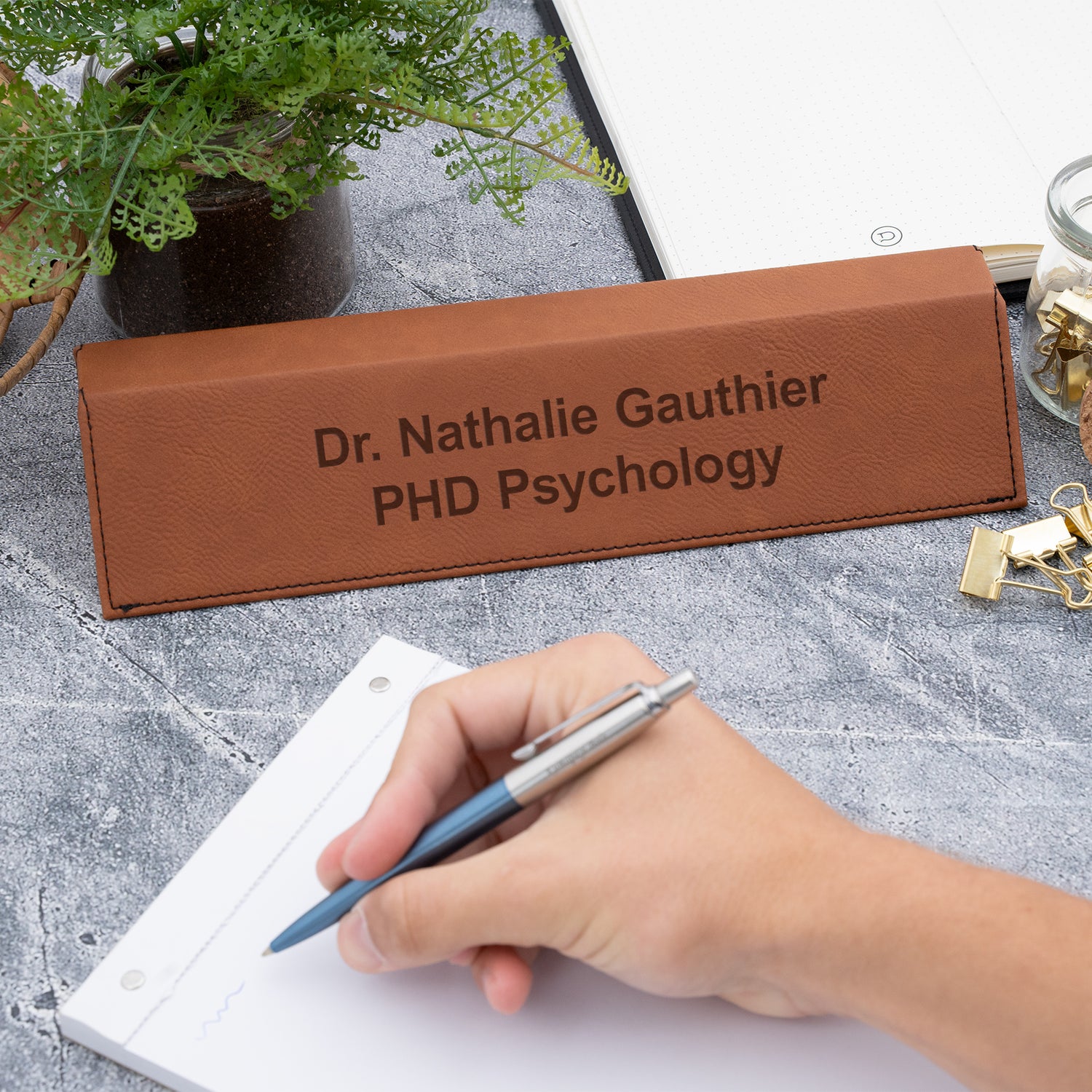 Rawhide Leatherette Desk Wedge