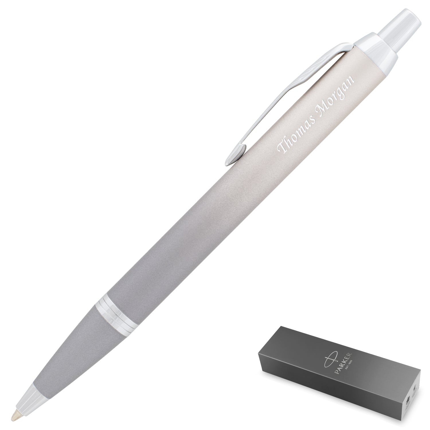 Parker IM Writing Rituals Ballpoint Grey Chrome Trim